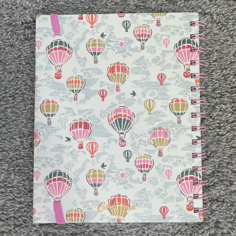 NWT Cath Kidston Daily Planner in Hot Air Balloon - undated, wire-bound, 128 pg. - Picture 2 of 4